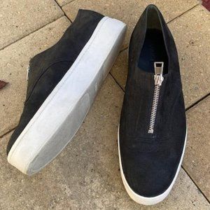 Vince platform pull on with zip detail , Size 10 black